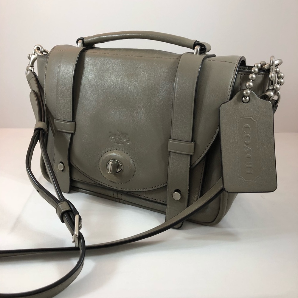 Coach Crossbody Purse Grey pre-owned